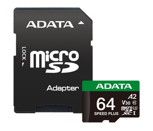 ADATA 64GB microSDXC Speed plus UHS-I U3 - 1333688 - zdjęcie